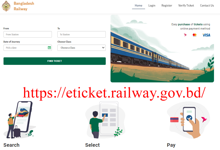 Bangladesh railway E-Ticket
